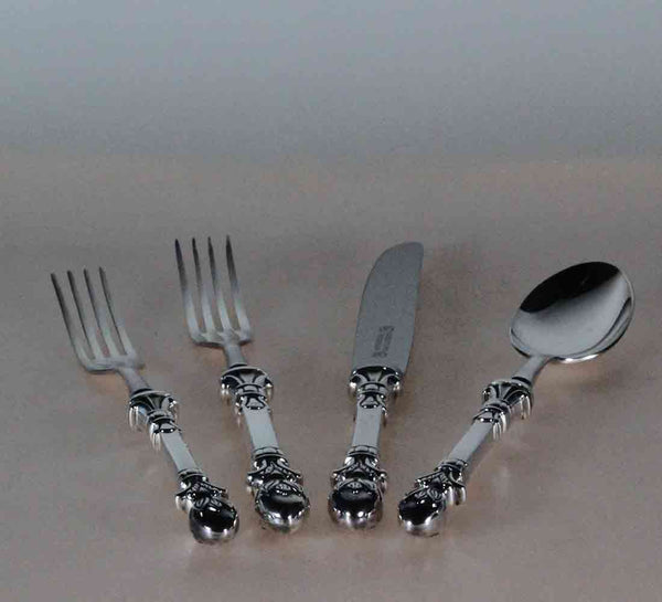 Sterling Silver 4 pc Place-Setting, Décor Classique