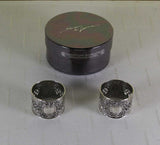 Pair of Sterling Silver Round Chased & Pierced Napkin Rings