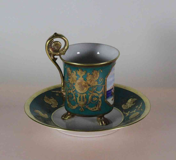 Collectors Coffee Cup & Saucer, Aquamarine