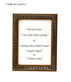Set of 4 Fine Quality Oblong & 2 Round Sterling Silver Frames, Rope