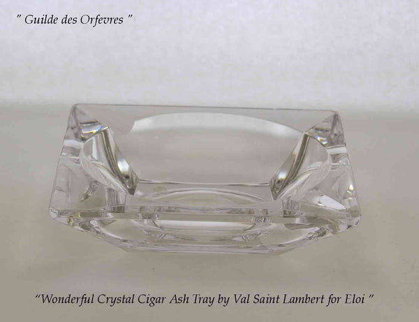 Crystal Cigar Ash Tray