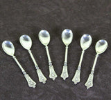 Set of 6 Vintage Sterling Silver Coffee-Spoons