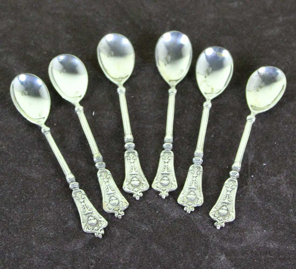 Set of 6 Vintage Sterling Silver Coffee-Spoons