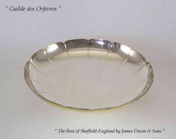 Silver Cake Dish Fluted