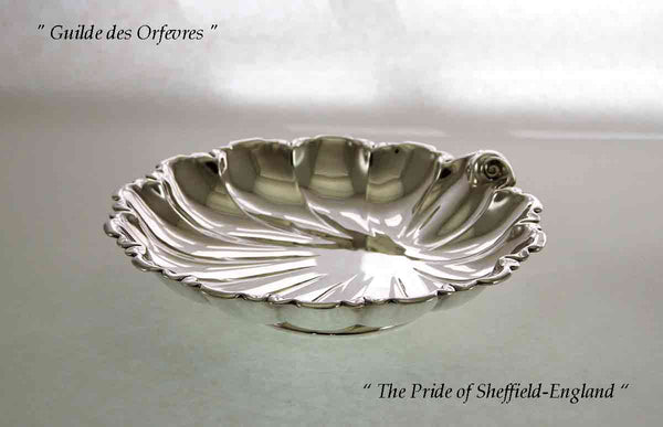 Silver Shell Shape Cake Dish