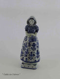 Delft Pair Figurine-Peasants Blue Decoration