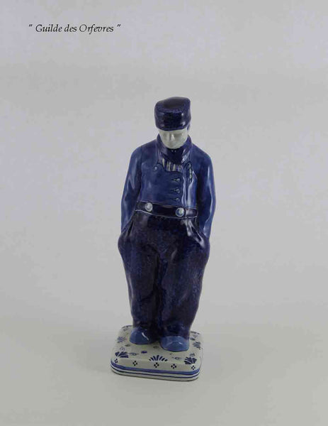 Delft Figurine-Peasant Blue Decoration