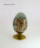 Easter Egg Puttis and Angel Decoration, Hand-Painted