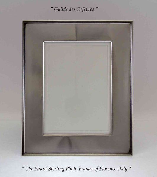 Fine Quality Sterling Silver Photo Frame, Applied Mount.