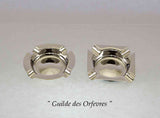 Set of 4 Different Silver Ash Trays