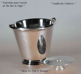 Silver Oval Gallery Tray, Scotch Whisky Set