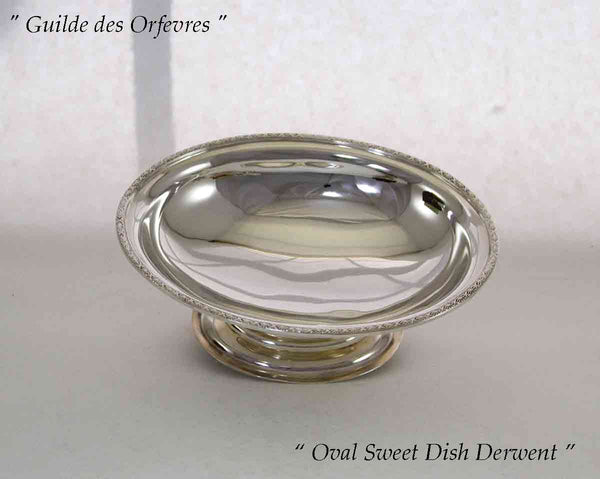 Silver Oval Sweet Dish, Derwent Border