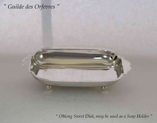 Silver Oblong Sweet Dish 7 in