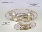 Set of 3 Silver Oval Platter, Entree Dish & Cover, and Gravy Boat