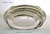 Silver Oval Platter 24 in. with Jubilee, Patented Applied Border