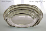 Silver Oval Platter 24 in. with Jubilee, Patented Applied Border