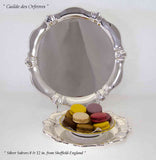 Silver Round Shaped Salvers 8 & 12 in.