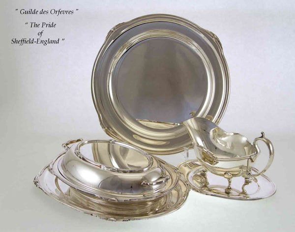 Entree Dish & Cover with Platters 12-14 in., Sauce Boat & Tray, Jubilee Mount