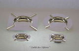 Set of 4 Different Silver Ash Trays