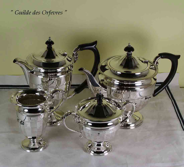 Silver Tea & Coffee Set, Hepple White