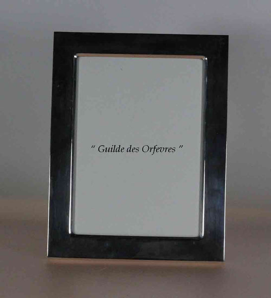 Quality Medium Sterling Silver Photo Frame, Wide Plain