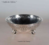 Delightful Round Chased Sterling Bowl