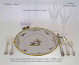 Hand-Forged Sterling Silver 5-pc Place-Setting, Fiddle Thread & Shell