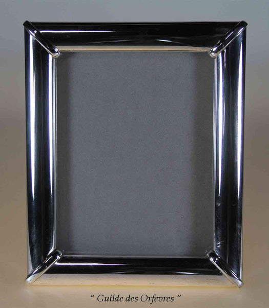 Fine Quality Sterling Silver Photo Frame, Convex