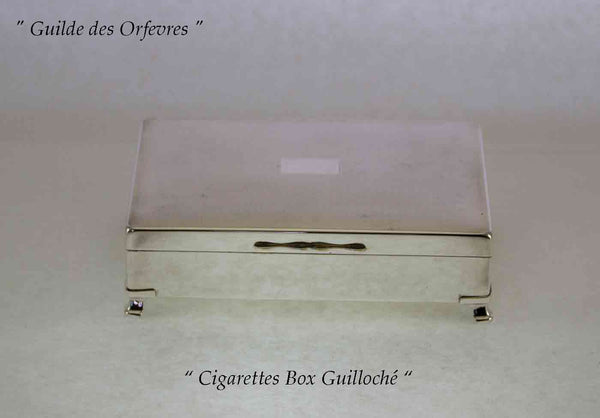 Silver Cigarette Box Guilloché