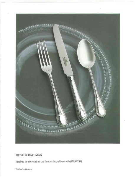 Silver 5 Pc Place-Setting, Hester Bateman