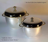 Ice Buckets with Genuine Thermos Double Wall Glass Lining
