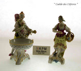 KPM  Set of 3 Handcrafted Figurines, Justice, Summer & Element