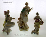 KPM  Set of 3 Handcrafted Figurines, Justice, Summer & Element