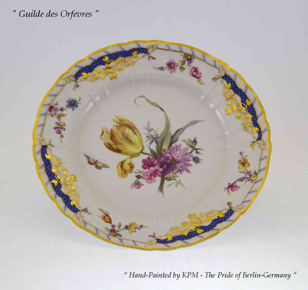 KPM Collector's Dessert Plate Historical Pattern