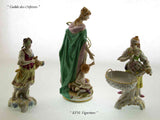 KPM  Set of 3 Handcrafted Figurines, Justice, Summer & Element