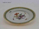 KPM Collectors Hand-Painted European Dinner Plate, multi-colored flowers