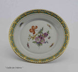 KPM Collectors Hand-Painted European Dinner Plate, multi-colored flowers
