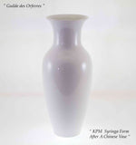 KPM Chinese Shape Syringa Vase White Porcelain
