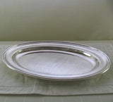 Silver Oval Platter 24 in., Plain Mount