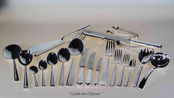 Complete European Cutlery Set for 12, Leighton