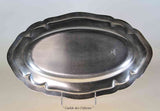 Vintage Silver Oval Platter 16 in. Narrow - Chippendale Applied Mount