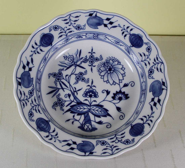 Vintage Meissen Blue Onion Soup Plate