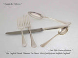 Silver 5 Pc Place-Setting, Old English Thread