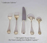 Silver 5 Pc Place-Setting, Old English Thread