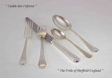 Silver 5 Pc Place-Setting, Old English Thread