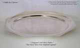 Silver Octagonal Oval Platter 18 in. Raw Edge