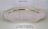 Silver Octagonal Oval Platter 18 in. Raw Edge