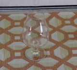 Vintage Orrefors Set of 4 Brandy Glasses, Unusual Shape