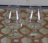 Vintage Orrefors Set of 4 Brandy Glasses, Unusual Shape