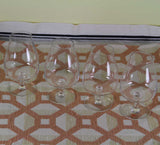 Vintage Orrefors Set of 4 Brandy Glasses, Unusual Shape